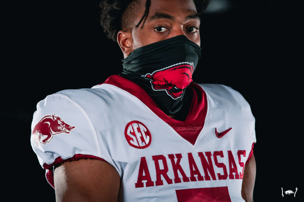 Arkansas releases classic white uniforms to go with last year's ...