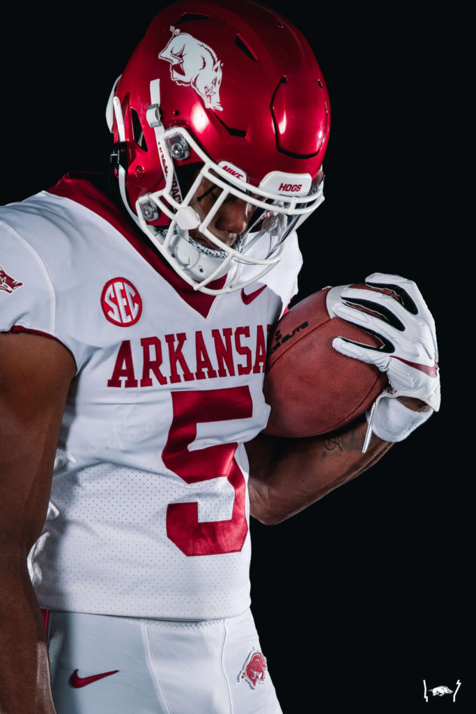 Arkansas releases classic white uniforms to go with last year's ...