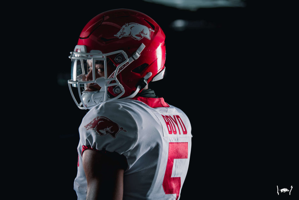 Arkansas releases classic white uniforms to go with last year's ...
