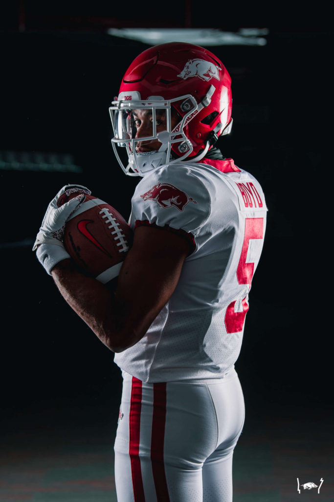 Arkansas releases classic white uniforms to go with last year's ...
