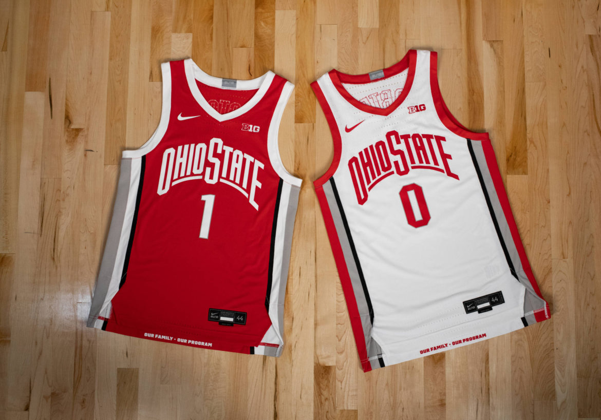 New college best sale basketball uniforms