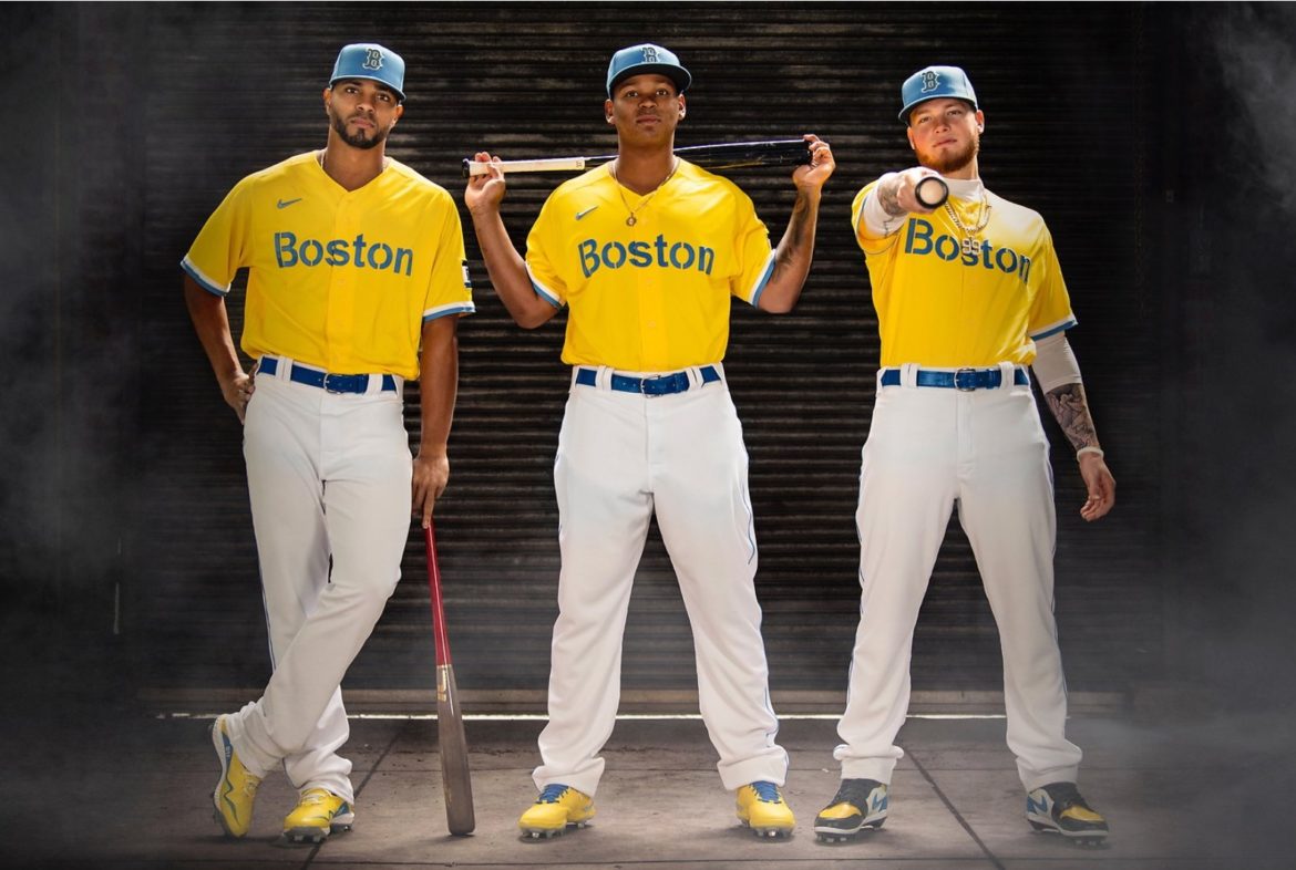 Red Sox unveil marathon-themed “City Connect” uniform